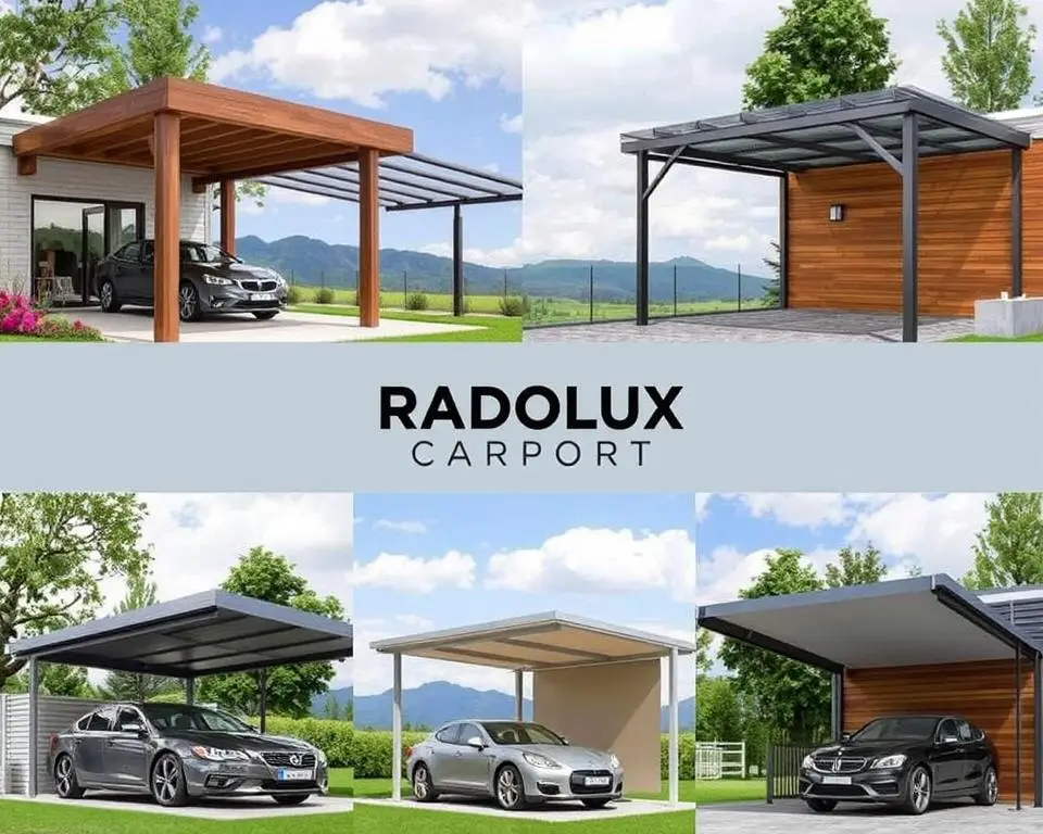 Verschillende types carports