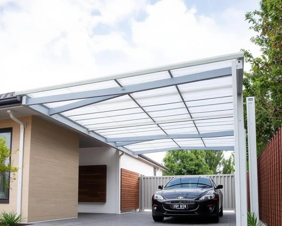 aluminium carport constructie