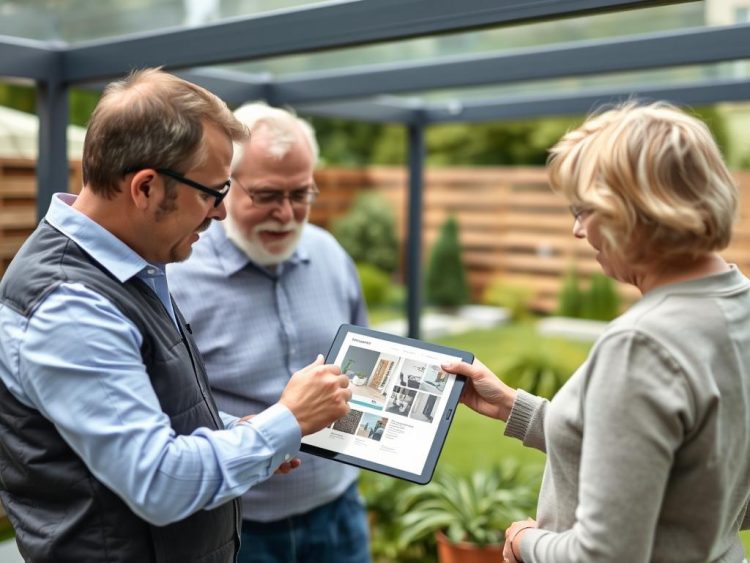 Radolux adviseur geeft advies over terrasoverkapping in Limburg