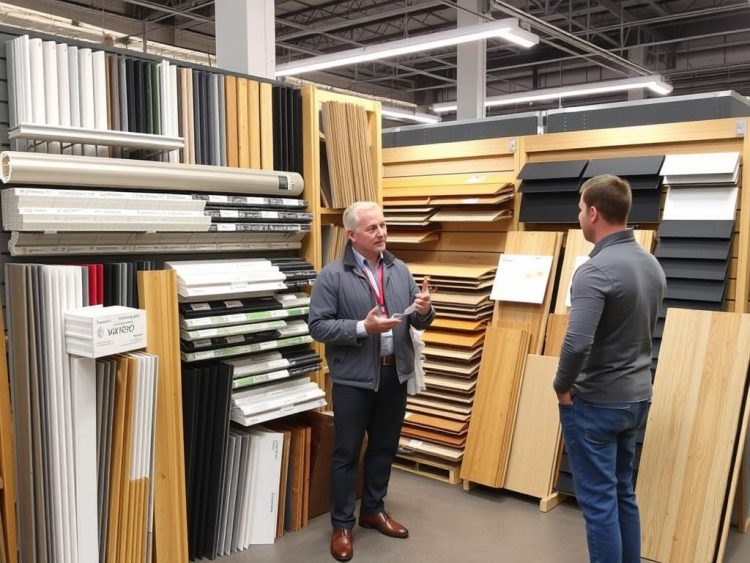 Verschillende materialen voor carports uitgestald in een showroom in Genk