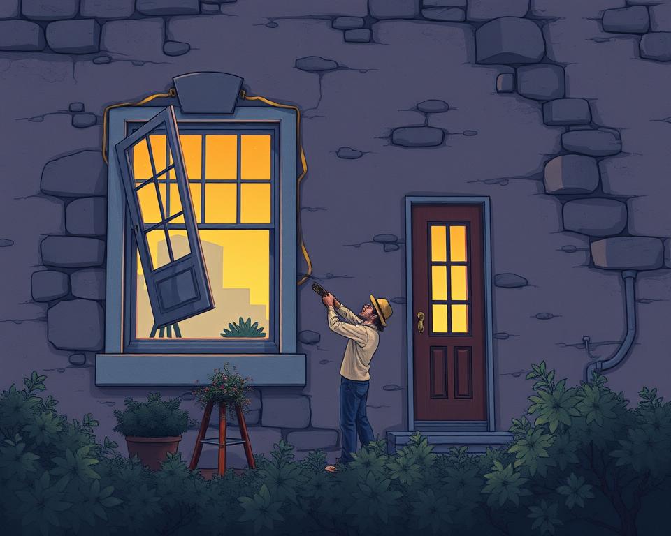 Afbeelding van het proces van ramen en deuren vervangen