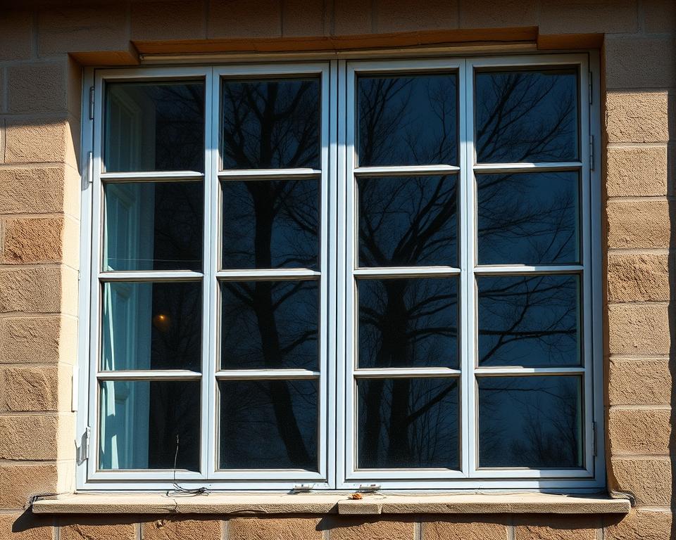 Een afbeelding van moderne ramen met dubbele beglazing.
