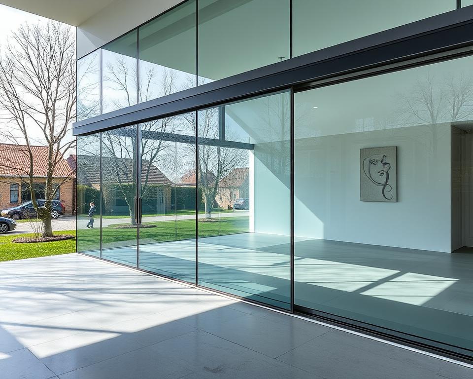 Glazen schuifwand in Hasselt