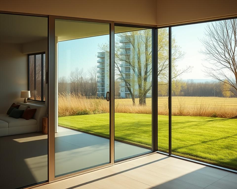 Glazen schuifwand in Kermt Hasselt