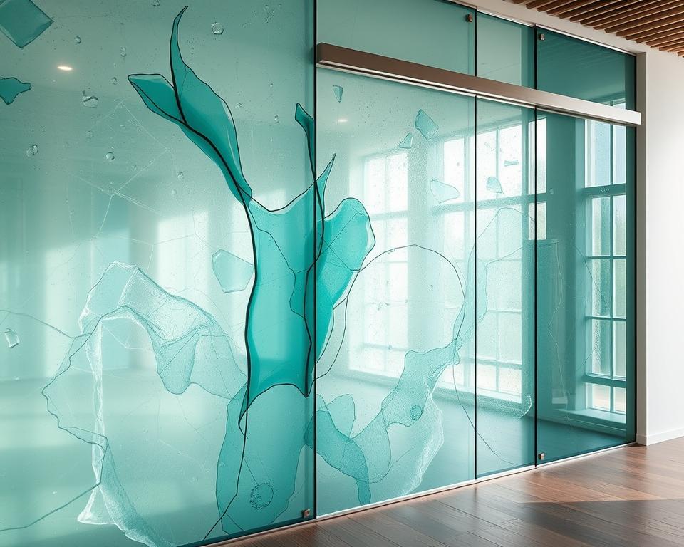 Glazen schuifwand in Rekem