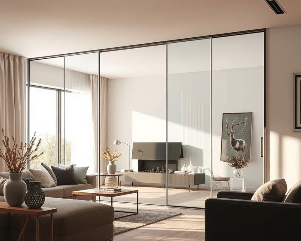 Glazen schuifwand in Rekem