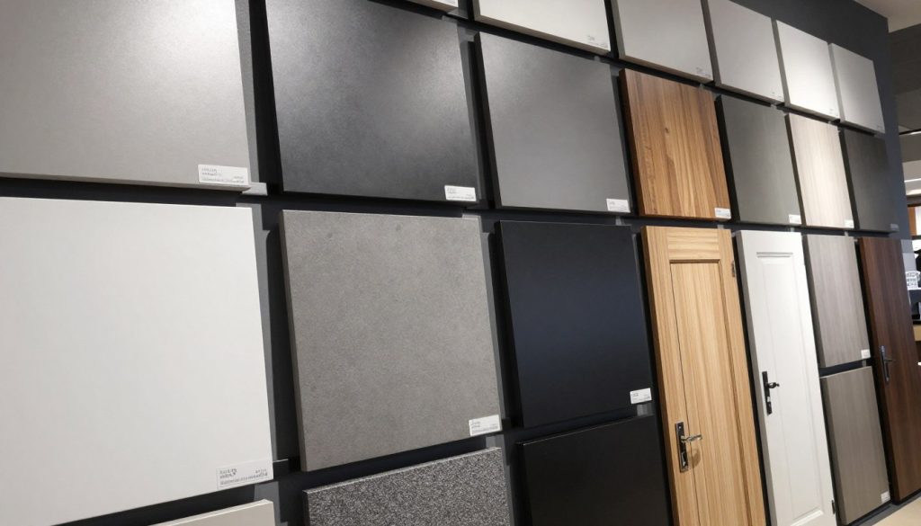 Kleurstalen voor aluminium ramen en deuren in verschillende afwerkingen