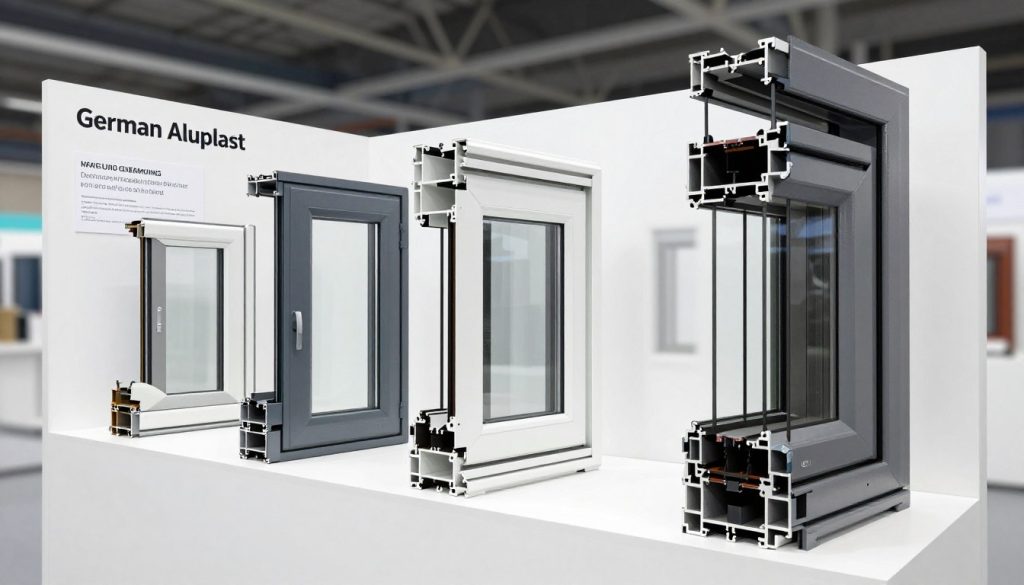 Aluplast Duitse profielen voor hefschuiframen kwaliteitsmerken