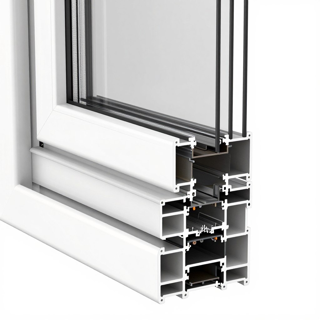 Aluplast profiel doorsnede isolatiekamers