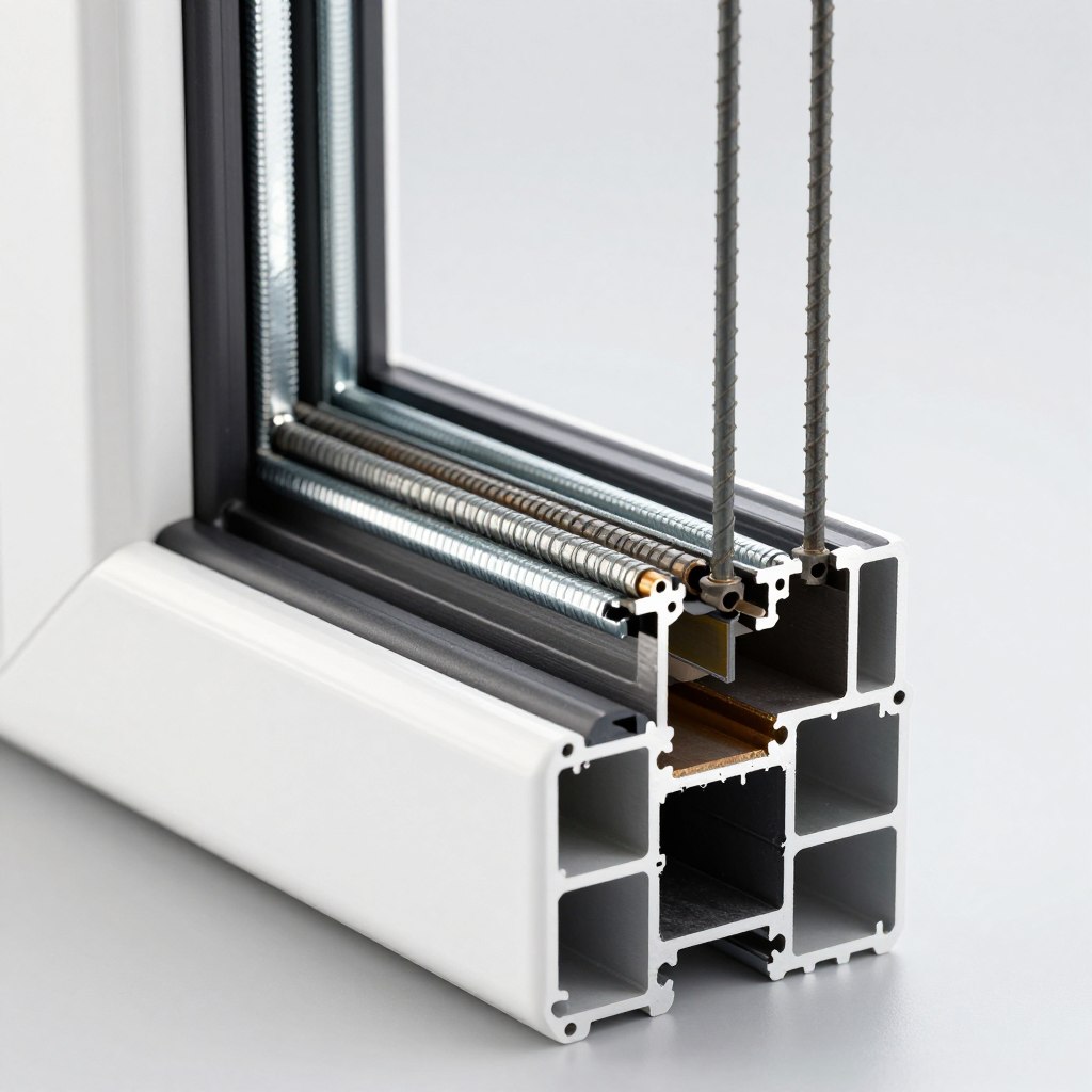 Aluplast profiel stalen versterking constructie