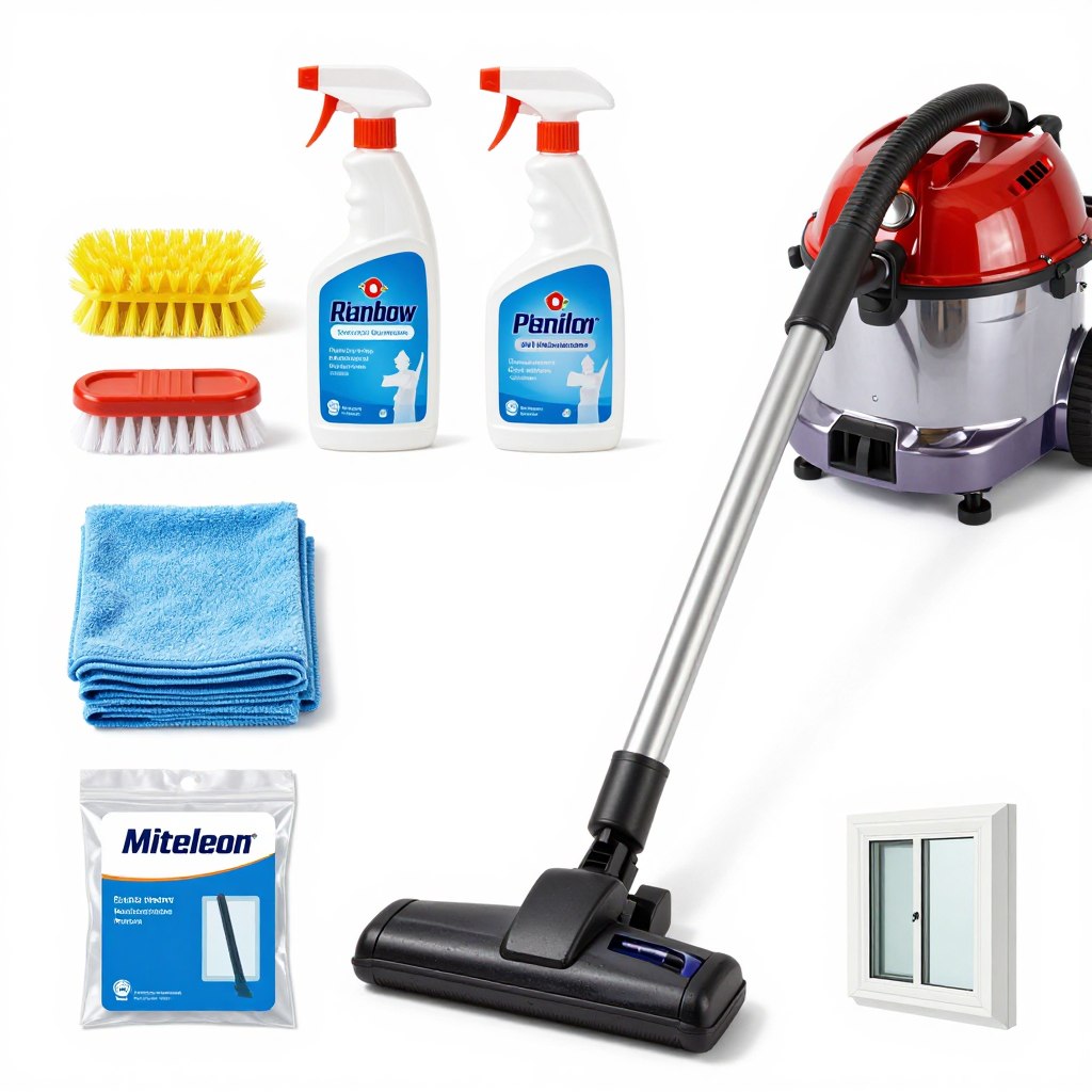 Schoonmaakproducten hefschuifraam onderhoud